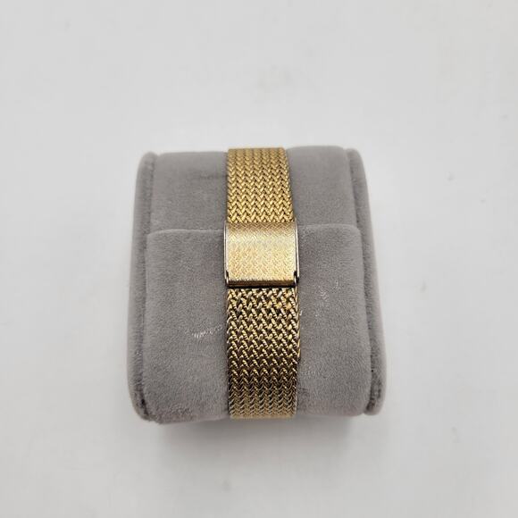 Dufonte by Lucien Picard Quartz Bracelet Watch Diamond Marker Adjustable Gold - Picture 6 of 15